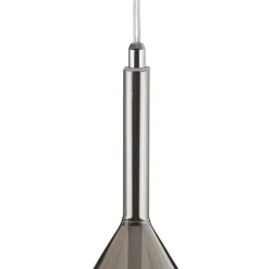 Pendellampe lilla, røggrå, 1-lys, glas