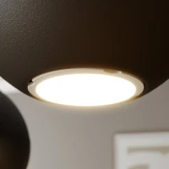 Pendellampe Midnight sort 4 lyskilder rund