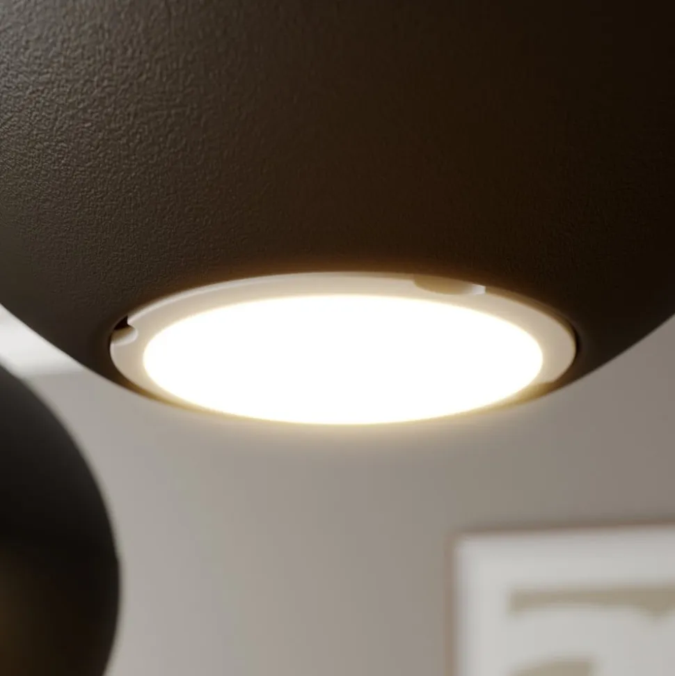 Pendellampe Midnight sort 4 lyskilder rund