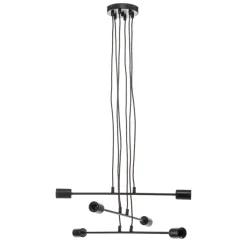Pendellampe Multipo 6, 6 lyskilder i sort