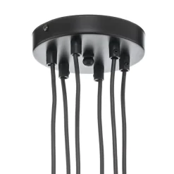 Pendellampe Multipo 6, 6 lyskilder i sort