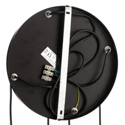 Pendellampe Starla rund 4 lyskilder grafit/amber/klar