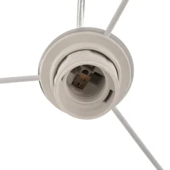 Pendellampe Vivien trefarvet grå/beige/guld