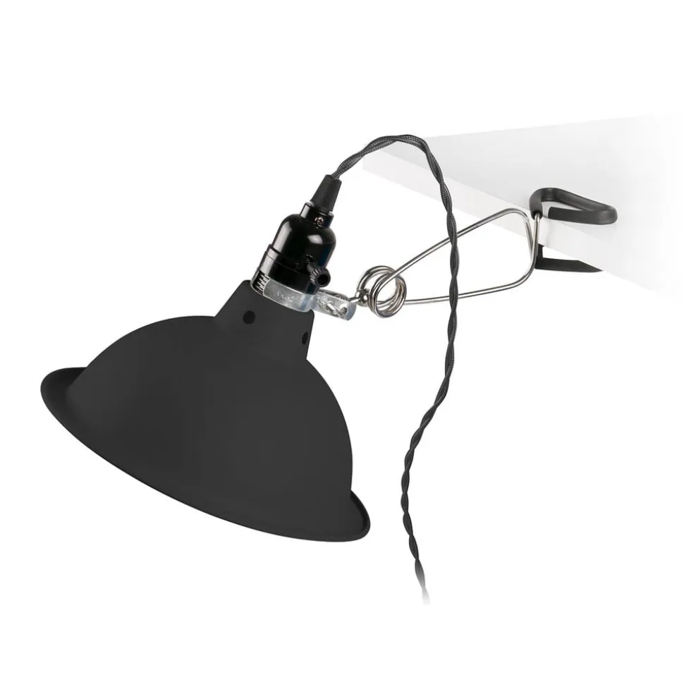 Pepper klemmelampe, sort