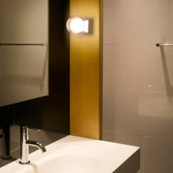 Perla væglampe, krom