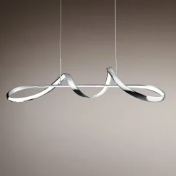 Perugia LED-hængelampe med switch-dæmper, krom