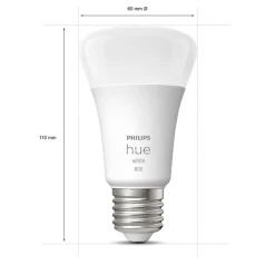 Philips Hue White 9 W E27 LED-pære, sæt med 2 stk