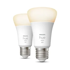 Philips Hue White 9 W E27 LED-pære, sæt med 2 stk