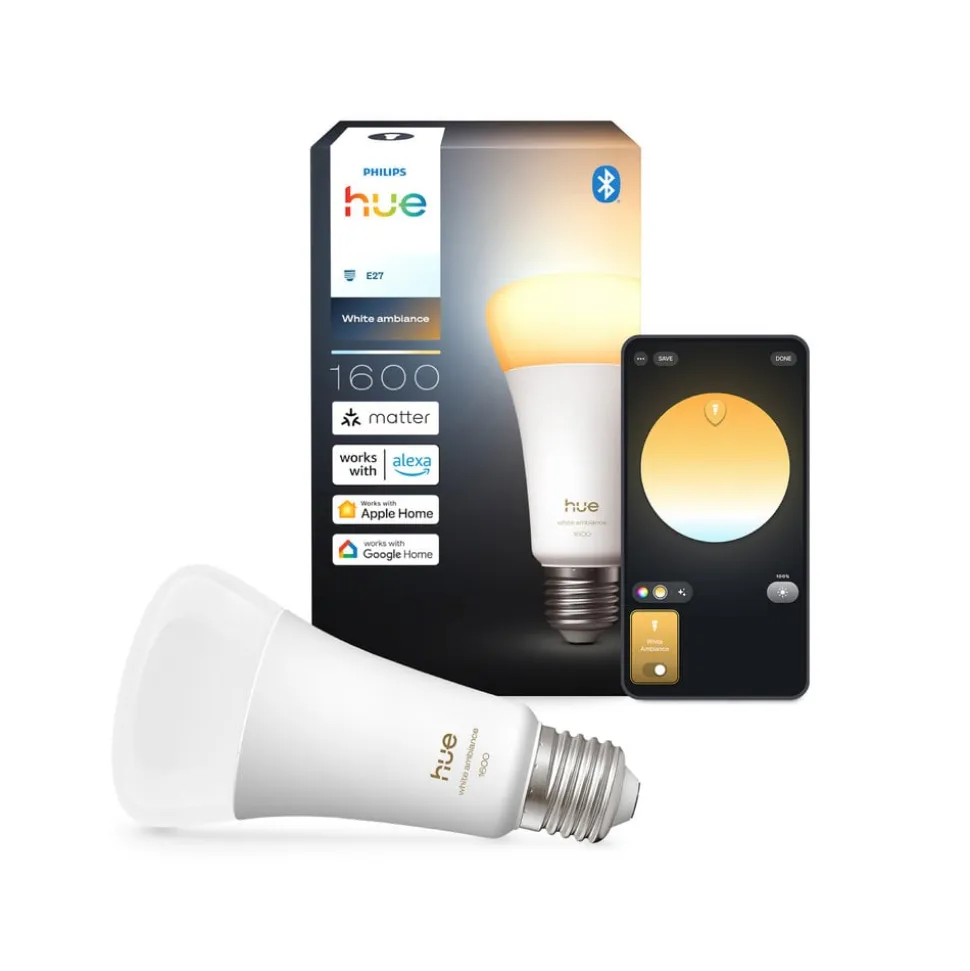 Philips Hue White Ambiance Smart E27 LED, 11,8 W 1600 lm CCT