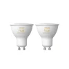 Philips Hue White Ambiance LED-reflektorpære GU10 4,2 W, 2-pak