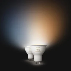 Philips Hue White Ambiance LED-reflektorpære GU10 4,2 W, 2-pak