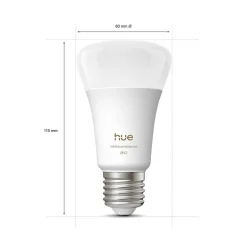 Philips Hue White Ambiance Smart E27 LED, 6 W 810 lm CCT 2 stk