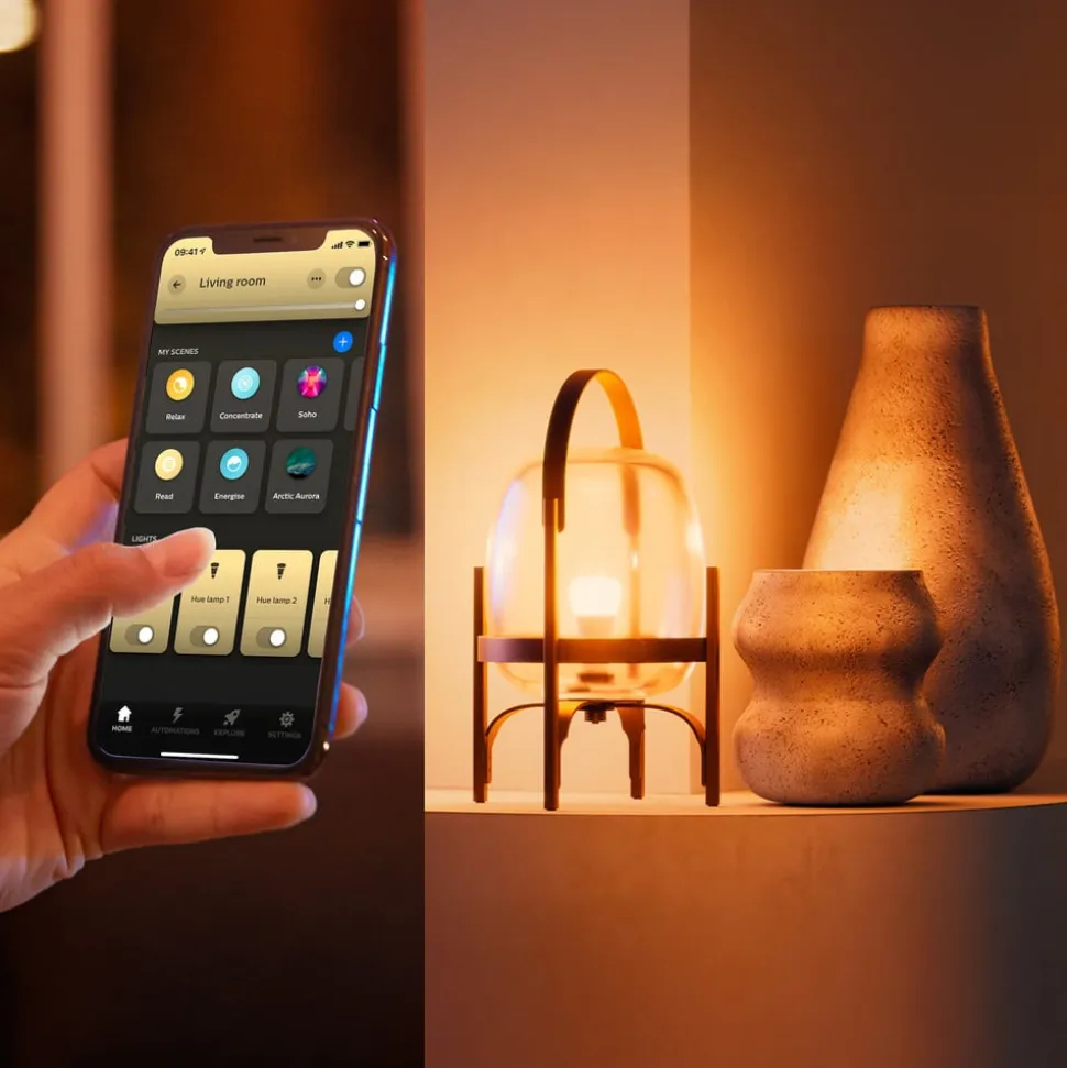 Philips Hue White Ambiance Smart E27 LED, 6 W 810 lm CCT 2 stk