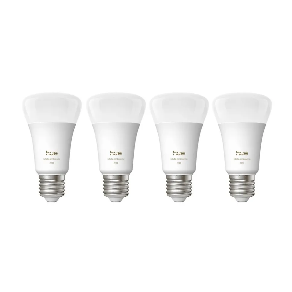 Philips Hue White Ambiance Smart E27 LED, 6 W 810 lm CCT 4 stk