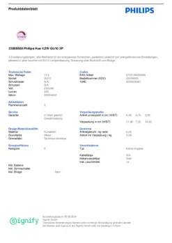 Philips Hue White Ambiance GU10 4,2W reflektorpære, 3 stk.