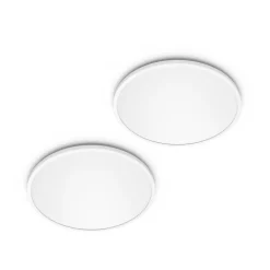 Philips LED SuperSlim 2-pak hvid IP44 Ø 30 cm 2.700 K