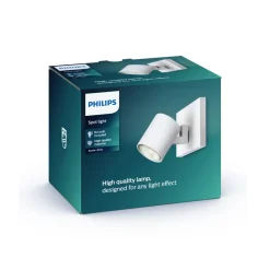 Philips myLiving Runner vægspot GU10, 1 lk, hvidt