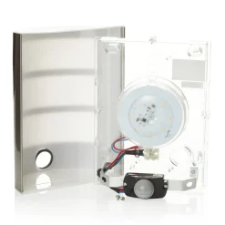 Philips Python udendørs LED-væglampe med sensor, stål