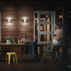 Philips Python udendørslampe antracit 4.000K sensor