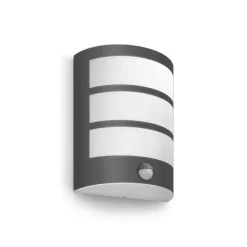 Philips Python udendørslampe antracit 2.700K sensor