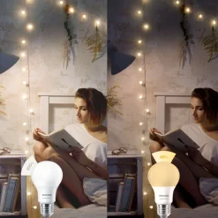 Philips SceneSwitch E27 8W LED-pære 2.700K mat