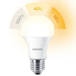 Philips SceneSwitch E27 8W LED-pære 2.700K mat