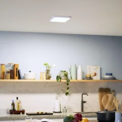 Philips Slim Surface LED 4.000 K kantet 21cm hvid