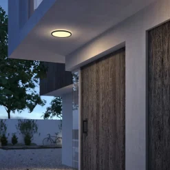 Philips SuperSlim LED IP54 Ø 25 cm 2.700 K sort