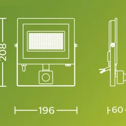 Philips udendørs LED-spot Lois UE Sensor, 24 W, 5.000 K IP65