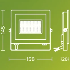 Philips udendørs LED-spot Lois UE flood, 14 W, 3.000 K, IP65