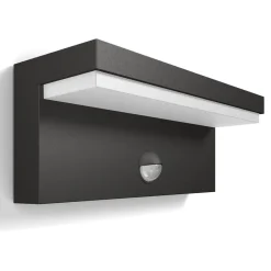 Philips udendørs LED-væglampe Bustan Sensor 2.700 K