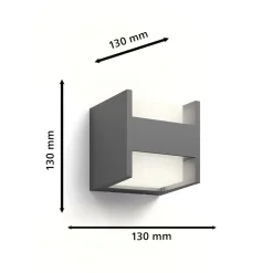 Philips udendørs LED-væglampe Arbour UE 2-sæt 2 lyskilder 2700 K