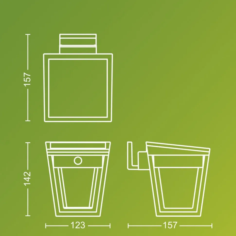 Philips udendørs LED-væglampe Nissa UE, plast, IP44