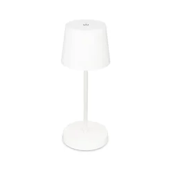 Piha LED-bordlampe med genopladeligt batteri, hvid