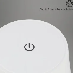 Piha LED-bordlampe med genopladeligt batteri, hvid