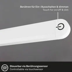 Pivaz LED-bordlampe, touch-dæmper, hvid