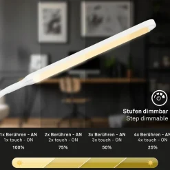 Pivaz LED-bordlampe, touch-dæmper, hvid