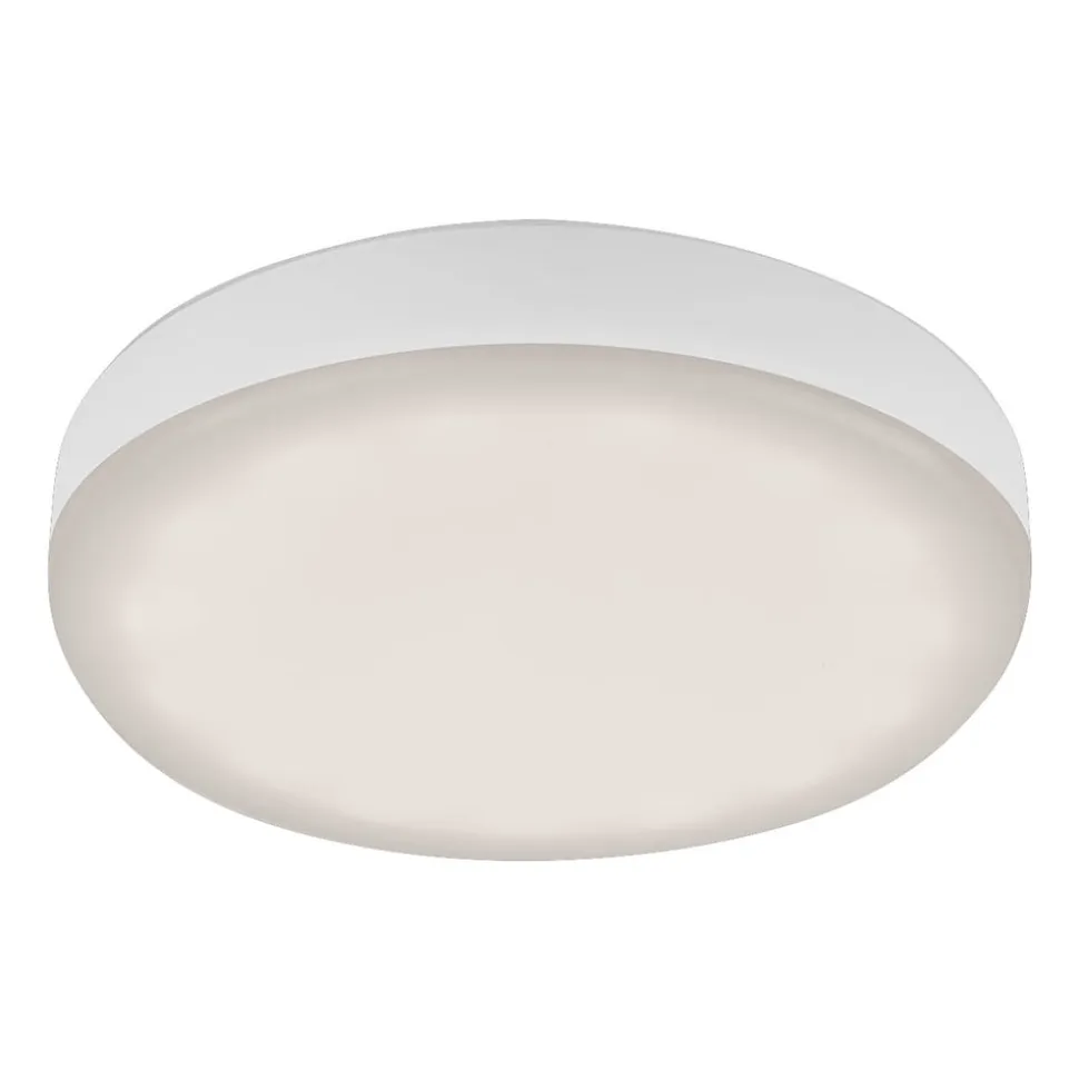 Plat LED-indbygningsspot, hvid, Ø 7,5 cm, 4.000K