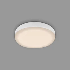 Plat LED-indbygningsspot, hvid, Ø 7,5 cm, 3.000K