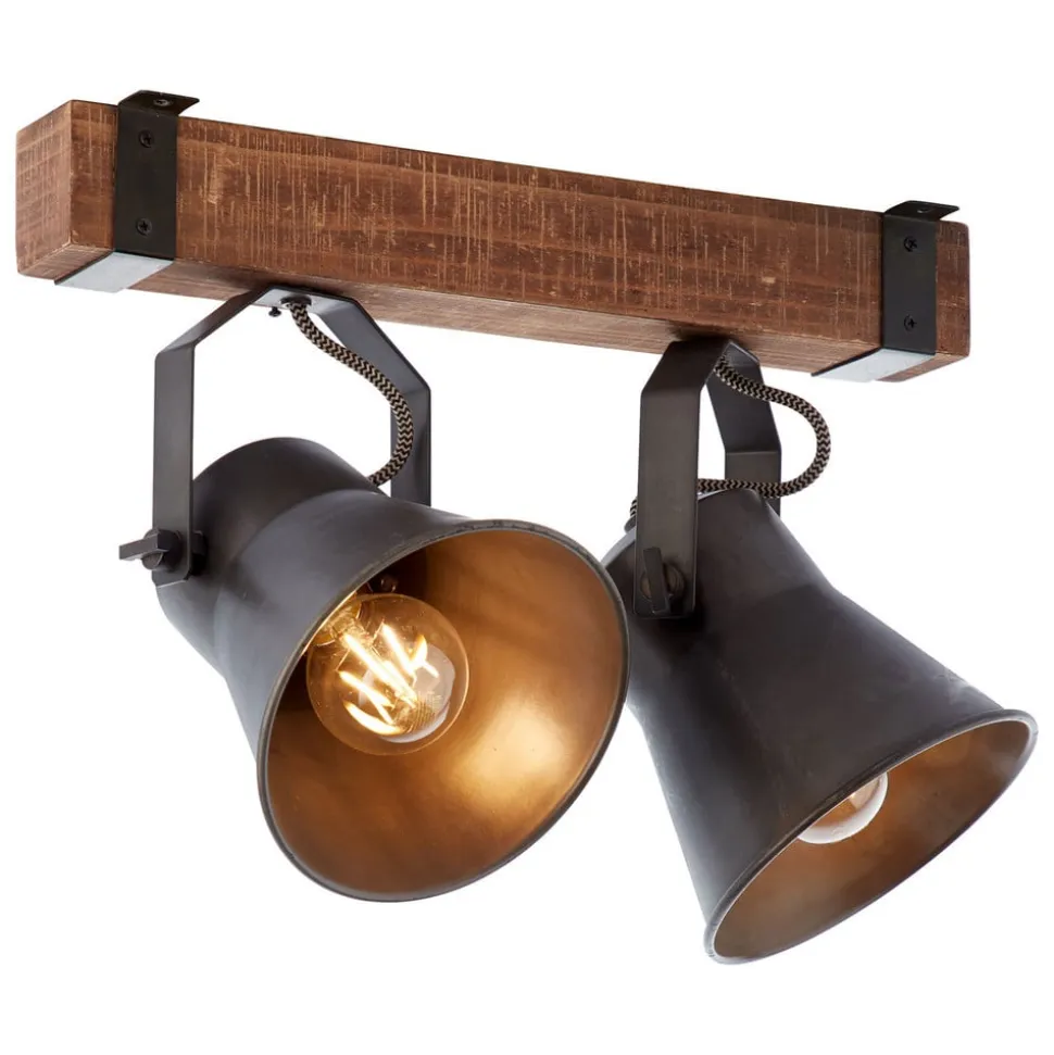 Plow loftspot, sort/mørkt træ