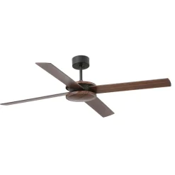 Polea loftventilator, træ mørk/sort