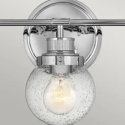 Poppy væglampe til badeværelset, 3 lyskilder, krom