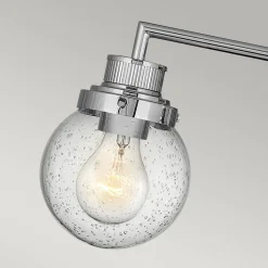 Poppy væglampe til badeværelset, 3 lyskilder, krom