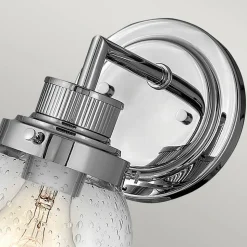 Poppy væglampe til badeværelset, 1 lyskilde, krom