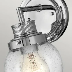 Poppy væglampe til badeværelset, 1 lyskilde, krom