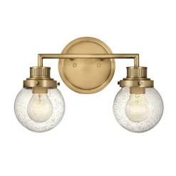 Poppy væglampe til badeværelset, 2 lk, messing