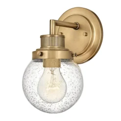 Poppy væglampe til badeværelset 1 lyskilde messing