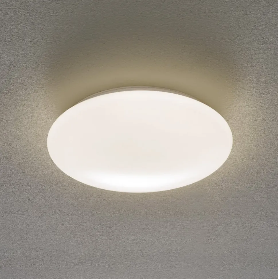 Porz LED-loftlampe IP44, HF-sensor, hvid