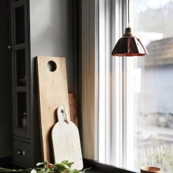 PR Home Hængelampe Ester, terracotta, Ø 17 cm, jernstik