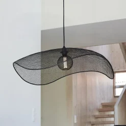 PR Home Hængelampe Vivi, Ø 79 cm, sort, metal